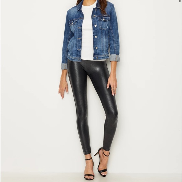 SPANX Faux Leather Pebbled Leggings - Picture 3 of 12